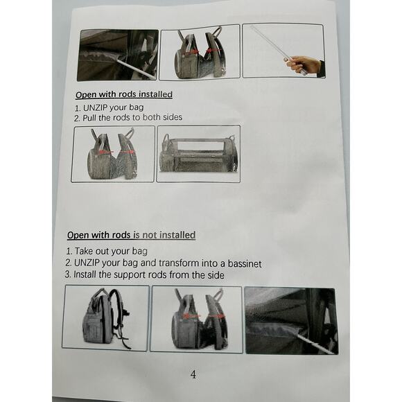 Midibeini Multifunction “Mommy‎ Backpack” and Bed - Picture 9 of 9